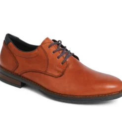 Leather Lace-Up Shoes - Tan