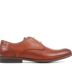 Leather Lace-up Shoes - Tan