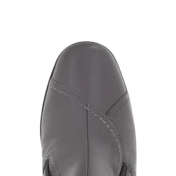Leather Ladies Ankle Boots - Grey