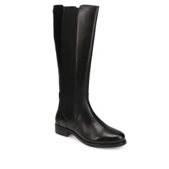 Leather Long Boots - Black