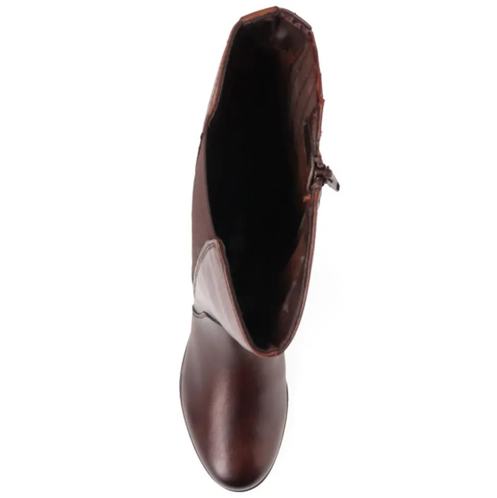Leather Long Boots - Tan