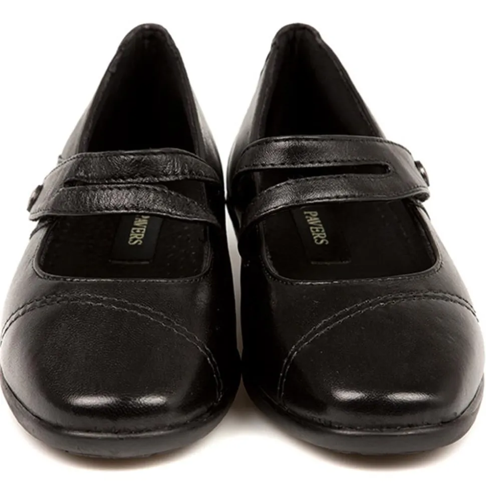 Leather Mary Janes - Black