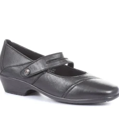 Leather Mary Janes - Black