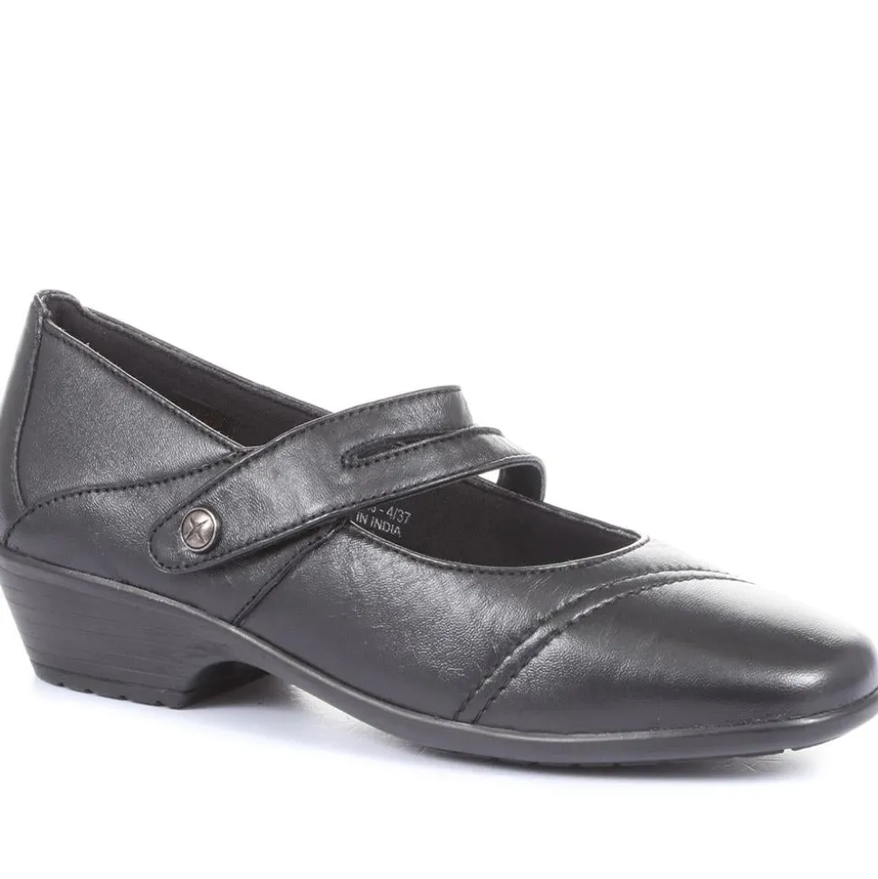 Leather Mary Janes - Black