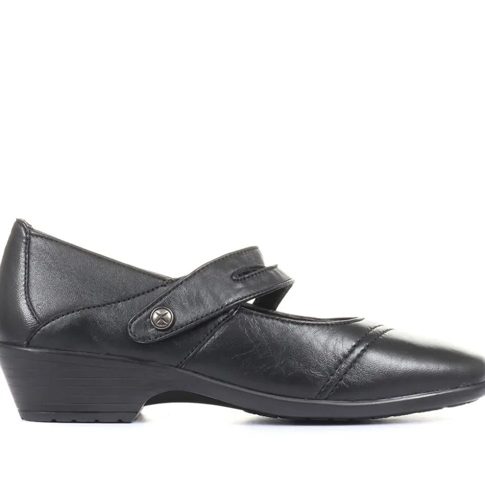 Leather Mary Janes - Black