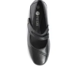 Leather Mary Janes - Black
