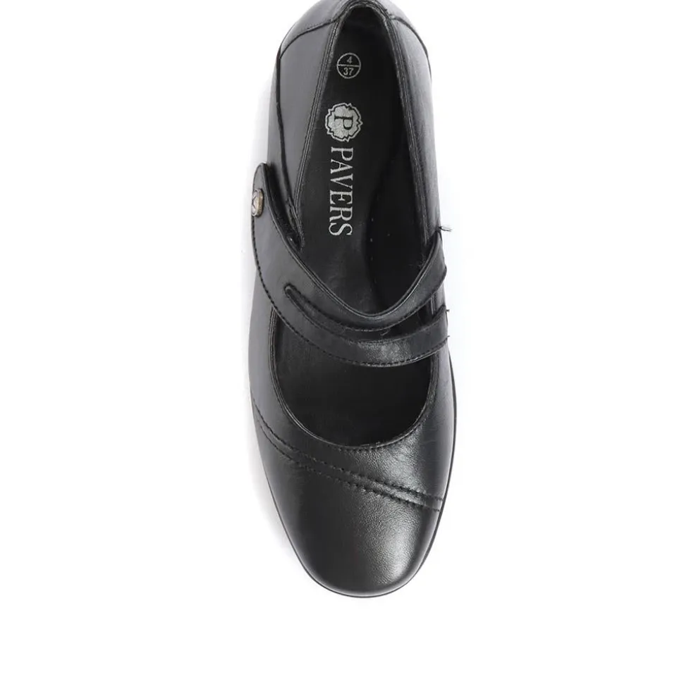 Leather Mary Janes - Black