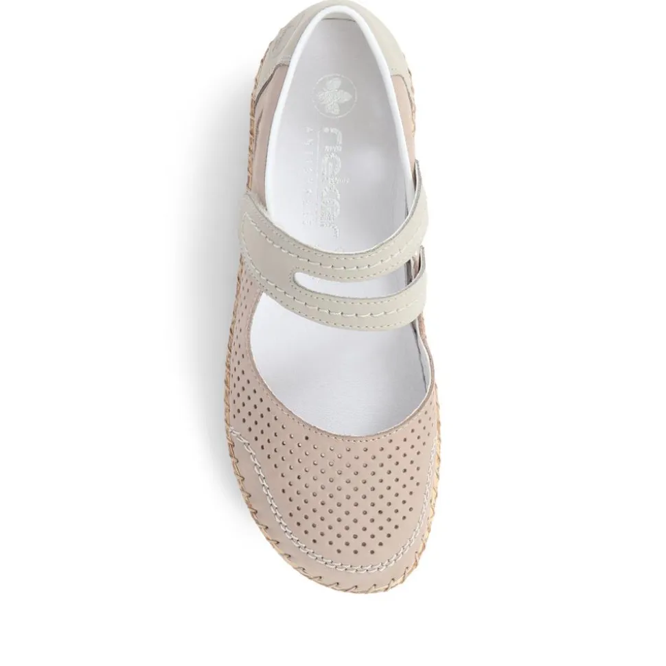 Leather Mary Janes - Grey
