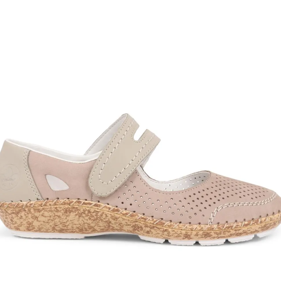 Leather Mary Janes - Grey