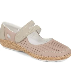 Leather Mary Janes - Grey