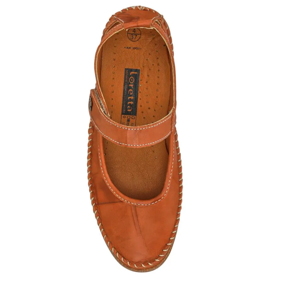 Leather Mary Janes - Tan