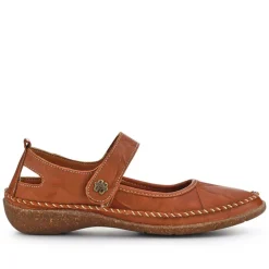 Leather Mary Janes - Tan