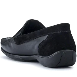 Leather Moccasins - Black