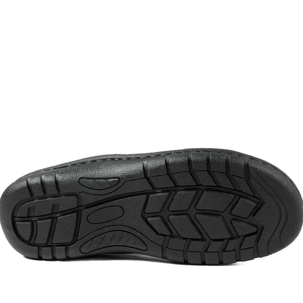 Leather Mule Sandals - Black