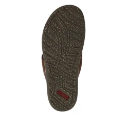 Leather Mule Sandals - Tan