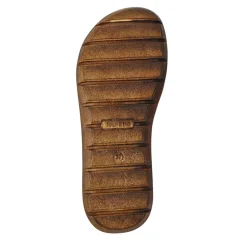 Leather Multi-Touch-Fasten Sandals - Khaki