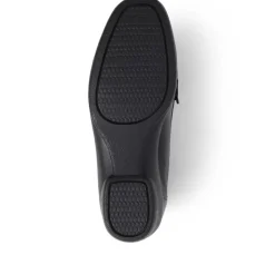 Leather Slip-On Loafers - Navy