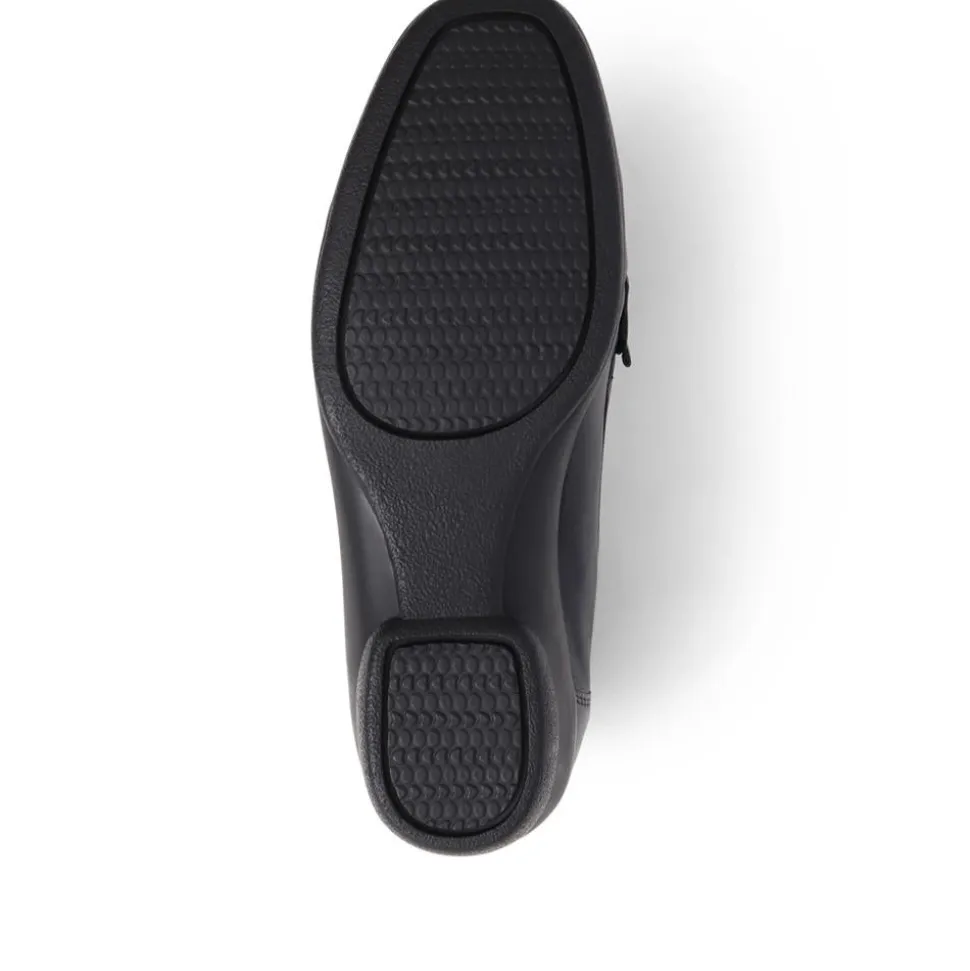 Leather Slip-On Loafers - Navy