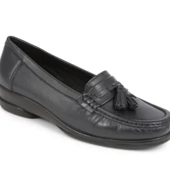 Leather Slip-On Loafers - Navy