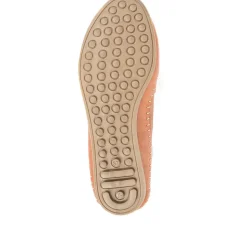 Leather Slip-On Pumps - Tan