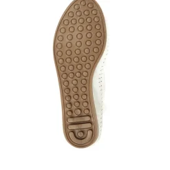 Leather Slip-On Pumps - White