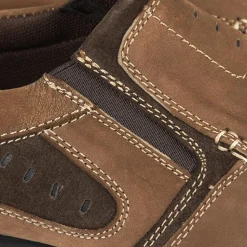 Leather Slip On Shoe - Brown