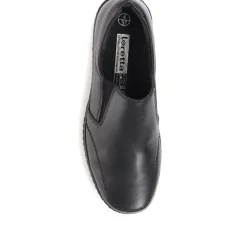 Leather Slip-On Shoes - Black
