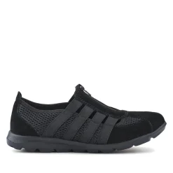 Leather Slip-On Shoes - Black