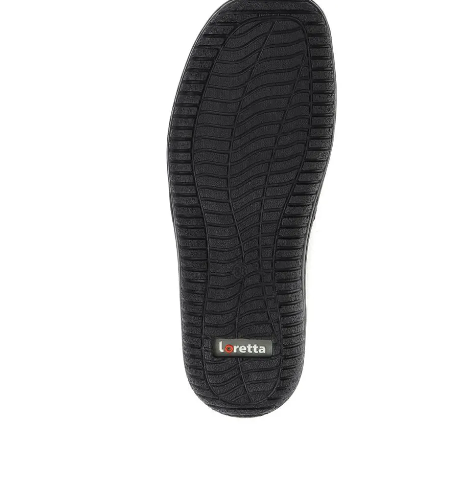 Leather Slip On Shoes - Black