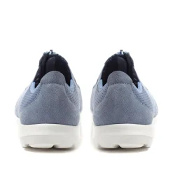 Leather Slip-On Shoes - Denim