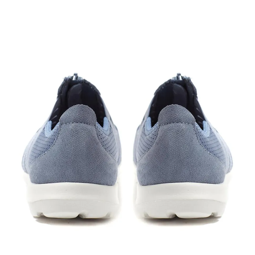 Leather Slip-On Shoes - Denim