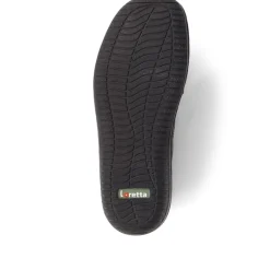 Leather Slip On Shoes for Women - Black