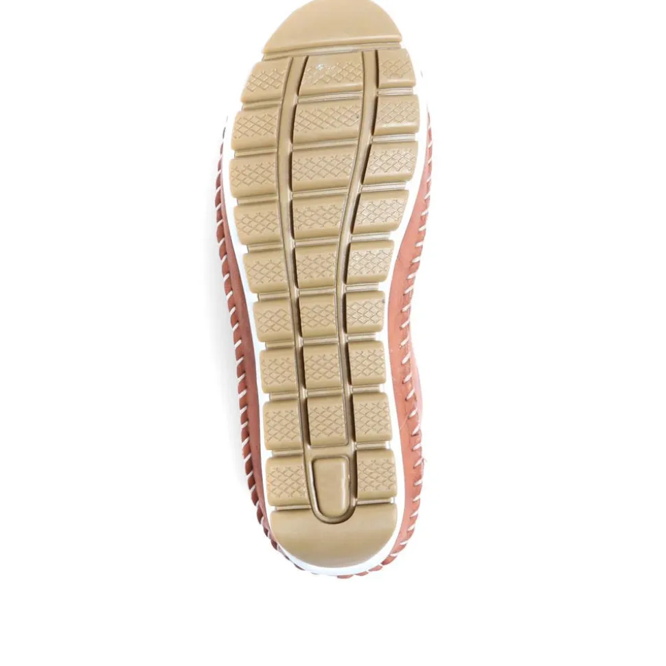 Leather Slip-On Shoes - Tan