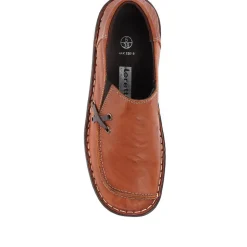 Leather Slip On Shoes - Tan