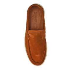 Leather Slip-On Shoes - Tan