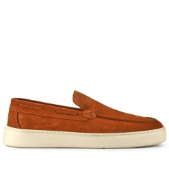 Leather Slip-On Shoes - Tan