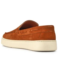 Leather Slip-On Shoes - Tan
