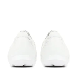 Leather Slip-On Shoes - White