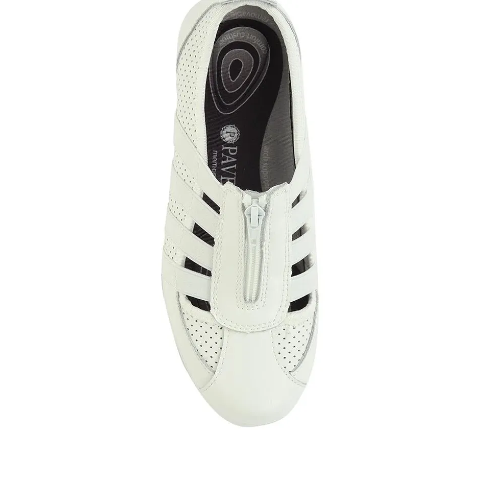 Leather Slip-On Shoes - White