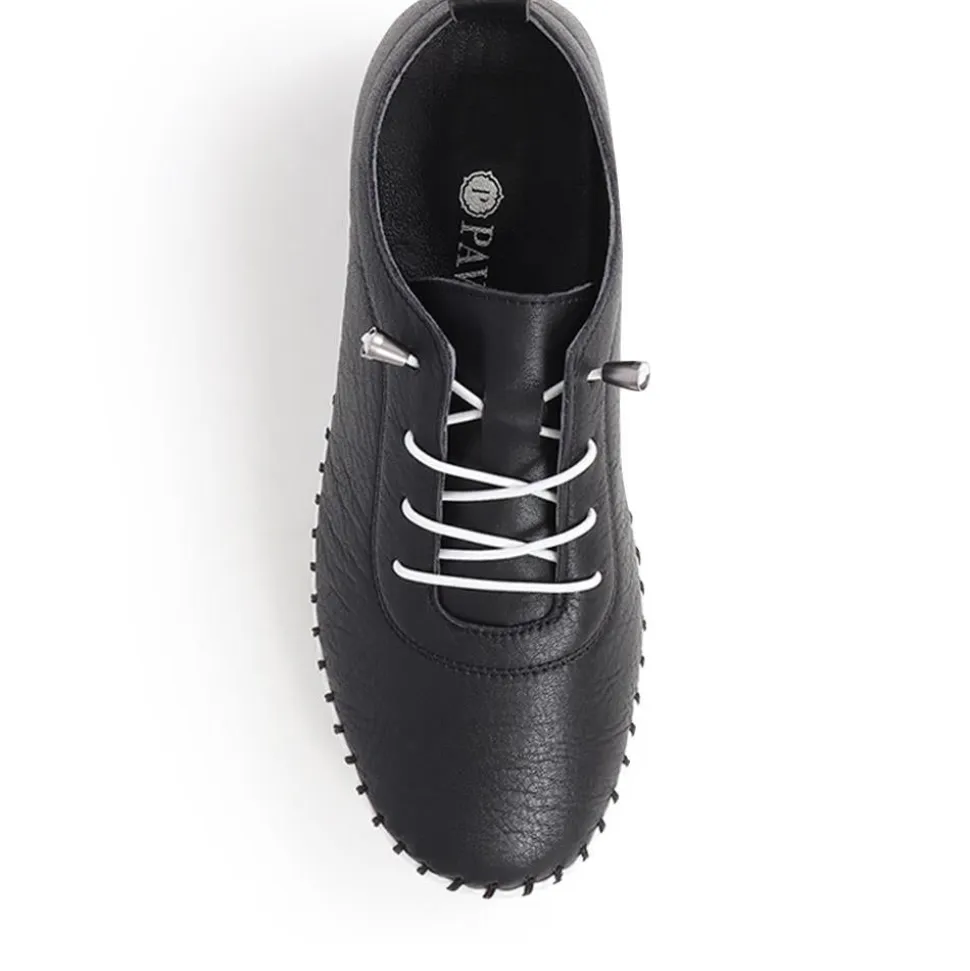 Leather Slip-On Trainers - Black