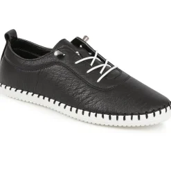 Leather Slip-On Trainers - Black