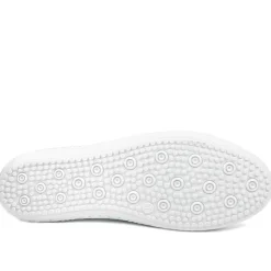 Leather Slip-On Trainers - Denim