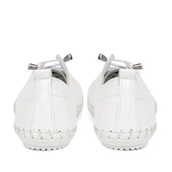 Leather Slip-On Trainers - White