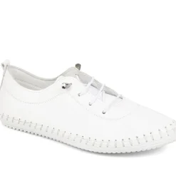 Leather Slip-On Trainers - White