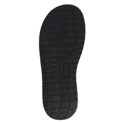 Leather Toe-Post Sandals - Black