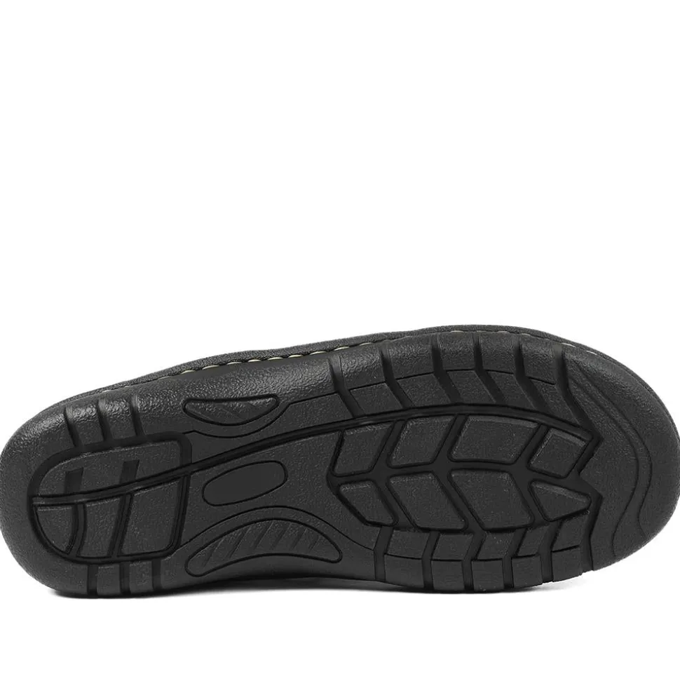 Leather Touch Fasten Fisherman Sandals - Dark Brown