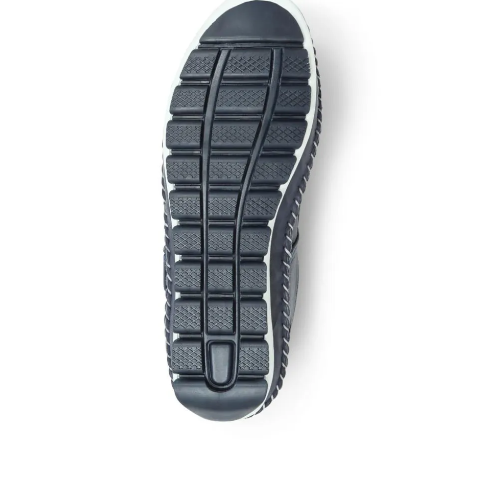 Leather Touch Fastening Mary Janes - Navy