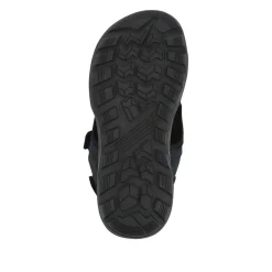 Leather Touch-Fastening Sandals - Navy
