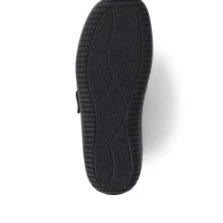 Leather Touch-Fastening Shoes - Black