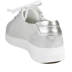 Leather Trainers with Functional Zip - Taupe